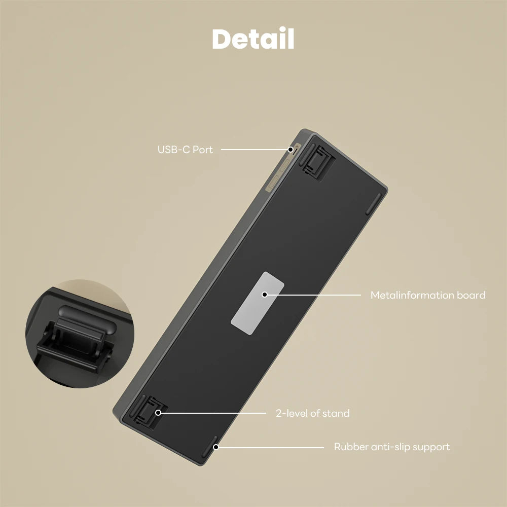 Clavier Mécanique AZERTY RK R98 Pro – 98 Touches, Switches Interchangeables, RGB Personnalisable, Tactile & Silencieux, Boutons Enfichables, Touches PBT Premium