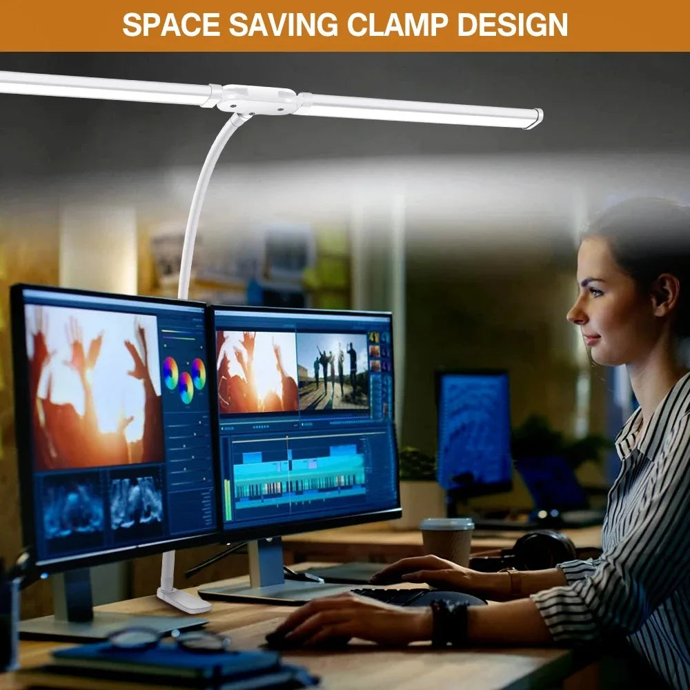 Lampe de Bureau LED – Orientable, Dimmable & Anti-Fatigue