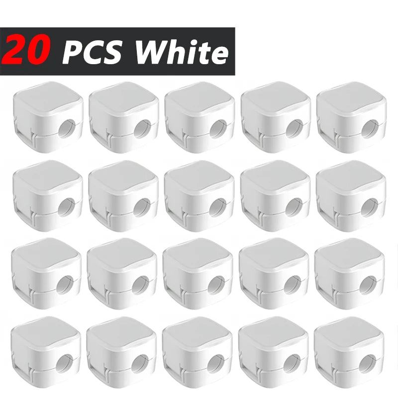 Clips de Câbles Magnétiques – Organisateur Adhésif Réglable, Support pour Fils & Chargeurs, Gestion Anti-Enchevêtrement pour Bureau, Maison & Voiture