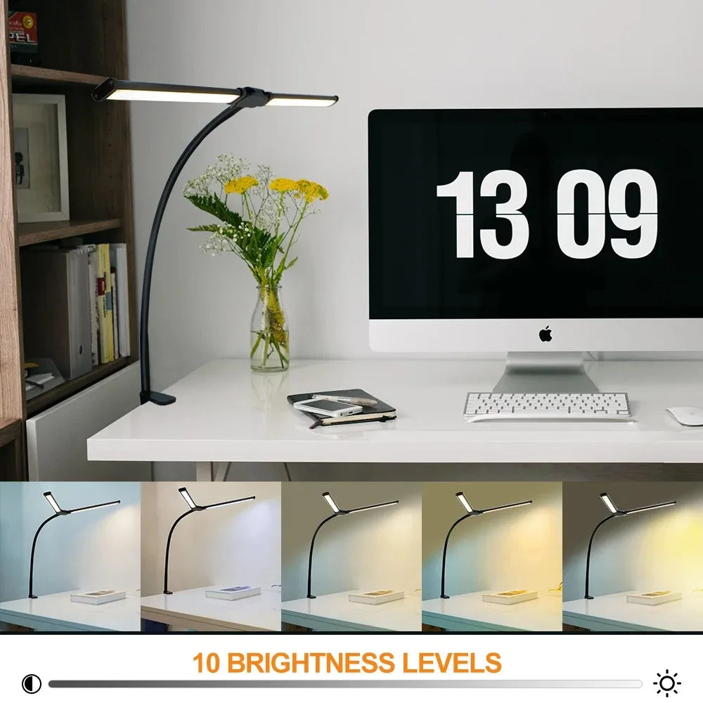 Lampe de Bureau LED – Orientable, Dimmable & Anti-Fatigue