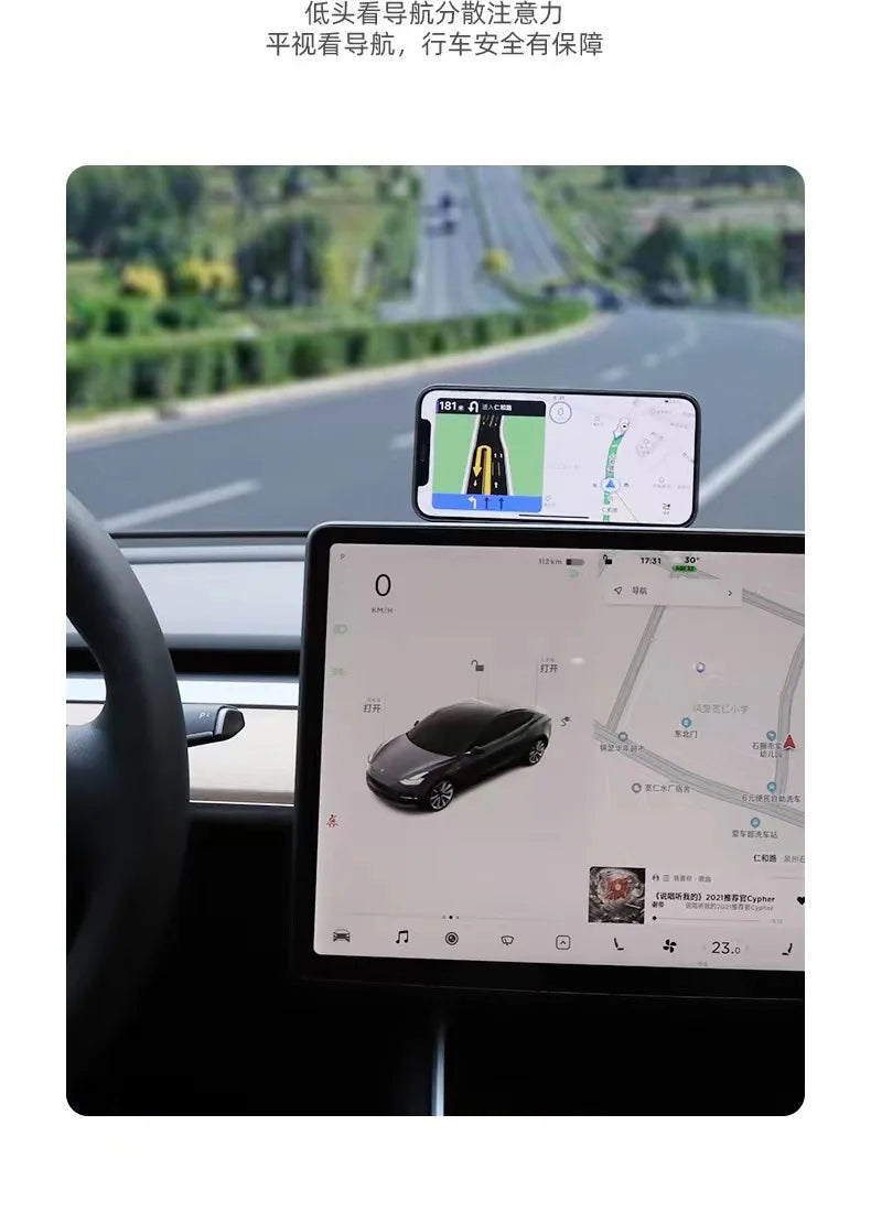 Support Magnétique Smartphone – Fixation Latérale pour Écran