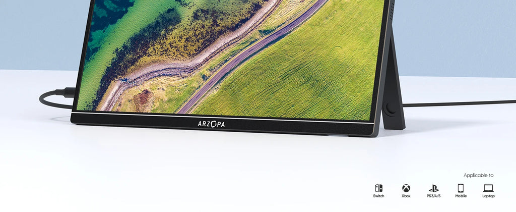 Écran Portable ARZOPA 14” FHD 1080P – Moniteur IPS USB-C & HDMI, Second Écran pour PC