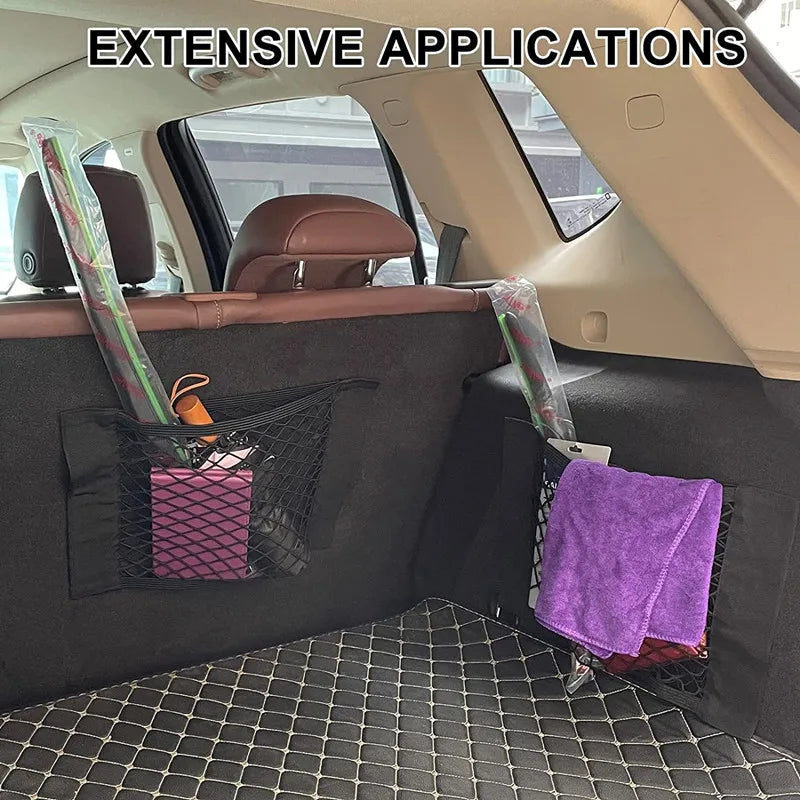 Filet de Rangement Voiture – Extensible & Antidérapant