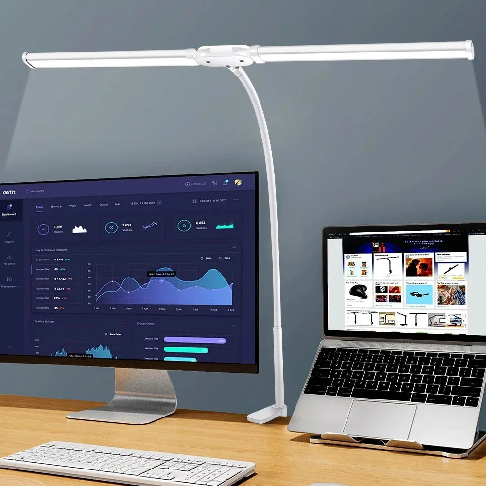 Lampe de Bureau LED – Orientable, Dimmable & Anti-Fatigue