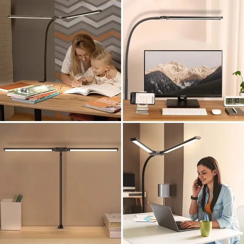 Lampe de Bureau LED – Orientable, Dimmable & Anti-Fatigue