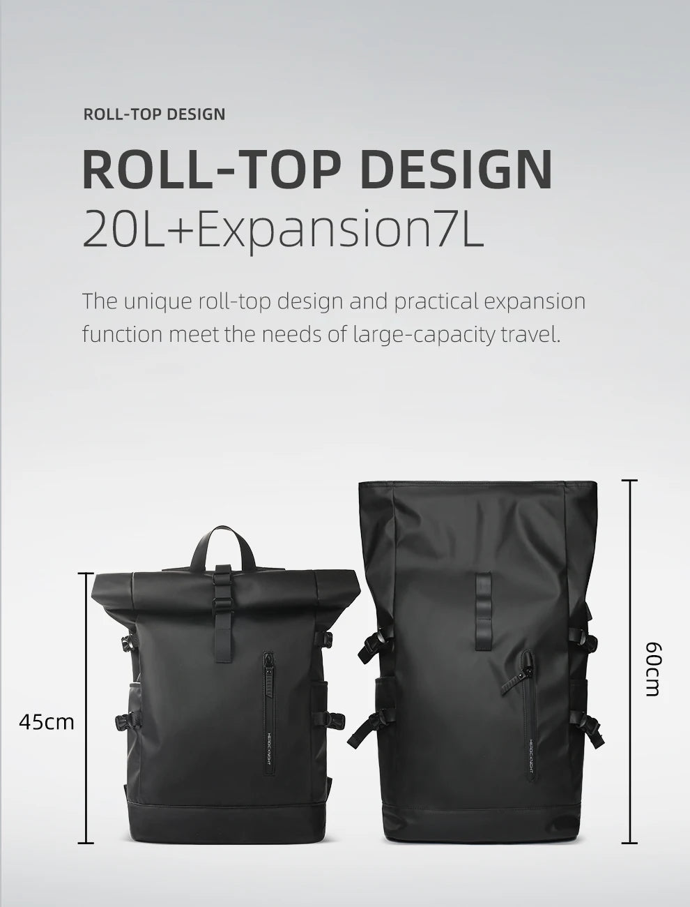 Sac à Dos Extensible 35–45L Imperméable