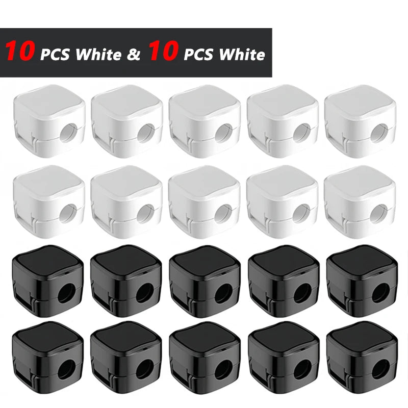 Clips de Câbles Magnétiques – Organisateur Adhésif Réglable, Support pour Fils & Chargeurs, Gestion Anti-Enchevêtrement pour Bureau, Maison & Voiture