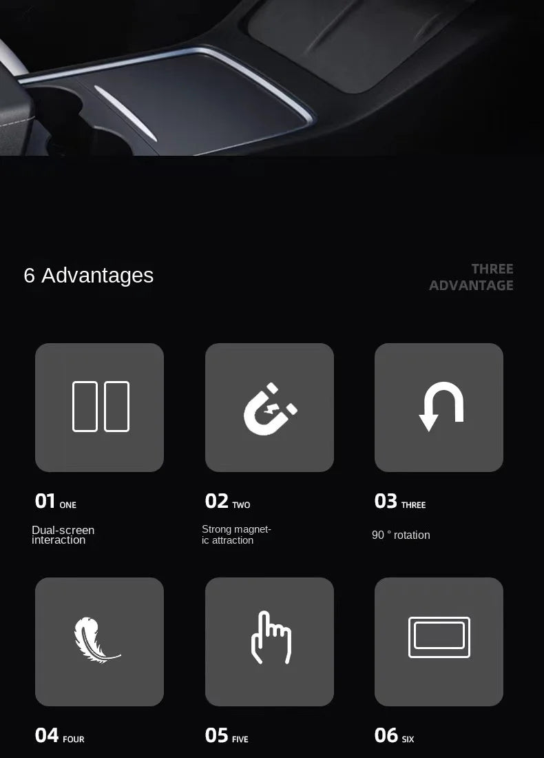 Support Magnétique Smartphone – Fixation Latérale pour Écran