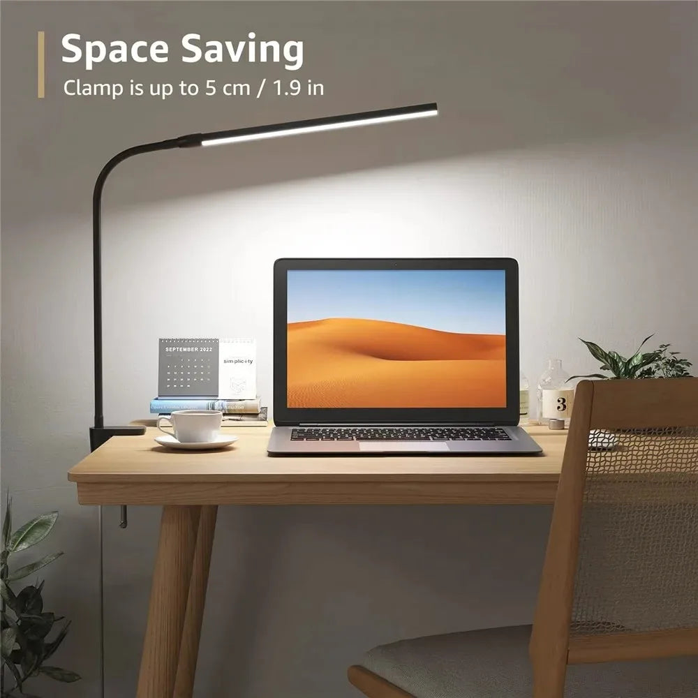 Lampe de Bureau LED – Orientable, Dimmable & Anti-Fatigue